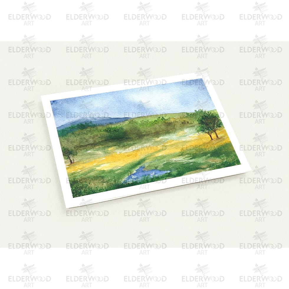 Sussex Meadows Watercolour Greeting Cards – Pack of 10